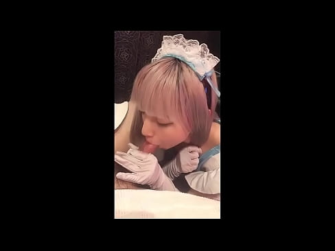❤️ Ídol japonès [mayuka], vestit de criada francesa, part 1, mamada i masturbació amb loció ❤️ Porno anal a nosaltres ❤