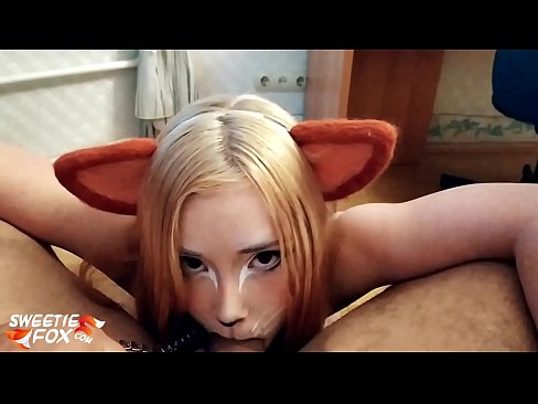 ❤️ Kitsune s'empassa la polla i es corre a la boca ❤️ Porno anal a nosaltres ❤